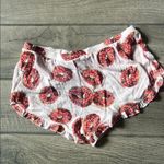 PINK - Victoria's Secret  Pink and Red Pajama Shorts with Ruffled Hem Photo 5