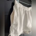 Brandy Melville  White Pull On Sweat Shorts Comfy Casual Pockets One Size EUC Photo 1