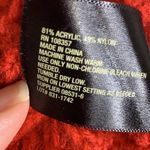 Worthington Red Sweater wave short sleeves LARGE Dolman  sleeve knit Photo 10