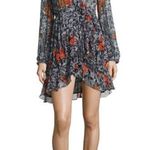 IRO Villia Printed Wrap Mini Dress w/ Ruffled Trim sz 36 US 4 Photo 0