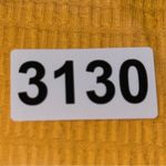 Carbon38 Women’s Size S Mustard Yellow Ribbed Jacquard Exercise Biker Shorts Photo 5