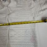 Vintage Viana Knit Collar Button Down Sweater Textured White Made in USA L Size L Photo 5