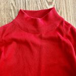 Pendleton  Red Mock Neck Cotton Sweater Womens Small Petite Photo 3