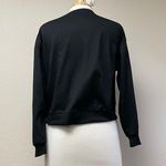 SheIn Cropped Crewneck Sweatshirt Black Photo 2