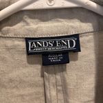 Lands' End  Direct Merchants Beige Linen Blazer Women’s 14 Structured‎ Workwear Photo 1