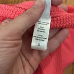 ANDIE Bikini Set 90s High Waist Seersucker Textured Grapefruit size S NWOT Photo 1