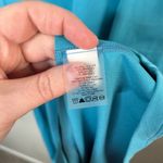 Title Nine  blue fit and flare work out dress built in bra size medium Photo 6