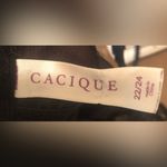 Cacique Baby Doll Camisole Sz. 22/24 Underwire Black Back Hook Closure Sheer Photo 4