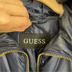 Guess Navy Faux Fur Hooded Puffer Coat XL Photo 14