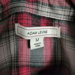 Adam Levine Collection pink & gray plaid roll tab button down size medium Photo 5