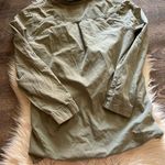 Just Fab Army Green High Low Tunic Top Photo 4