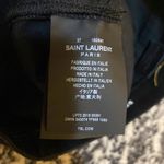 Saint Laurent  Cropped Raw Edge Boot Cut Denim Pants Photo 5