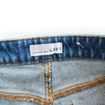 Loft  Curvy High Waisted Straight Crop Jeans Mid Wash 26 Photo 2
