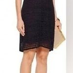 Theory Black Crochet  Dress Nirlee in Sag Harbor Black Open Knit Photo 1