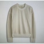 Madewell  The McCarren Midweight Crewneck Sweatshirt Parchment Women Size XXS Photo 4