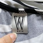 W Swim Black White Swirl Hipster Bikini Bottoms NWT Large Circle Disk Hip Accent Photo 9