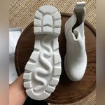 NEW White Chunky Platform Rubber Ankle Boots Size 7 Photo 1