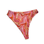 Aurelle Pink Havana Bikini Bottoms, Sz L Size L Photo 5