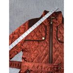 Vince Camuto  Diamond Quilted Full Zip Jacket Rust Orange Size Large Photo 6