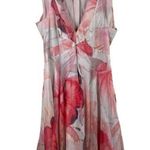 Antik‎ Batik Blush Pink Floral Organza Silk Sleeveless Flowy Mini Dress Photo 0