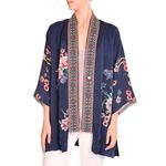 Johnny Was NWT  Maci Kimono in Blue Floral Jacket S $378 Photo 6