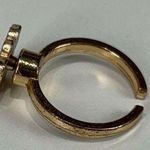 Goldtone Daisy Flower spinner fidget Ring split back Gold Photo 4