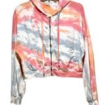 Young Fabulous and Broke Zip Front Tie Dye Hooded Sweatshirt Photo 0