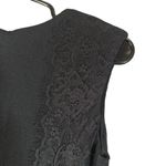 Mango  Black Lace Applique Short Sleeve Formal Sheath Dress Women Sz XS Photo 10