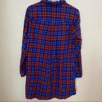 J.Crew Shirt Dress Red Blue Pockets Flannel Plaid Casual Comfy Trendy Neutral Photo 8