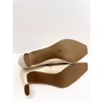 Alfani  Boots Size 11 Cream Square Toe Block Heel Faux Leather Rubber Sole Photo 10