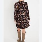 Maurice's  Black Floral Long Sleeve Dress Photo 5