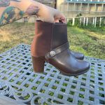Anne Klein AK BY WOMEN'S RIVE brown‎ boots fall winter size 8.5 zipper casual Photo 6