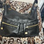 MICHAEL Michael Kors Black with Gold Hardware Hobo Bag Photo 14