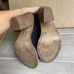 Vince Camuto Black Leather Peep Toe Booties Photo 5