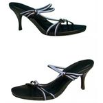 Donald Pliner Mesh Elastic Leather Shoe Expresso Lavender Strappy NWT $225 New Brown Size 7.5 Photo 0