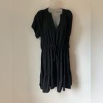 Grey State Black Short Sleeve Drawstring Mini Dress Women’s Size L NWT Size L Photo 2