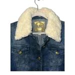 Michael Kors  Womens Faux Fur Jean Jacket, Small Photo 2