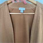 Cuyana French Terry Long Cardigan in Camel SM/MD Photo 1