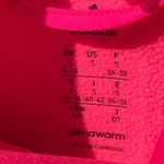Adidas WOMENS SMALL PINK HOODED 2 POCKET THUMB LOOPS PULLOVER SWEATSHIRT Photo 2