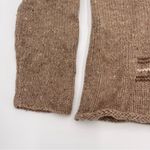 Vintage Sweater Lambswool Tan‎ Minimalist Graphic Design Light Brown Large Women Tan Photo 6