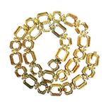 Grace Kelly Collection Simulated Peridot Hex Necklace Gold Photo 8