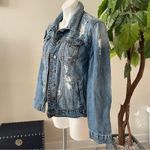sts blue  Women’s Distressed Jean Jacket Size S Photo 4