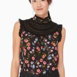 Kate Spade Wild Ones Meadow Lace Trim Sleeveless floral Blouse Top Photo 0