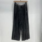 Torrid  Smocked Pants Womens L Black Knit Stretch Waist High Rise Pull On Casual Photo 5