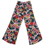 XIX Palms Anthropologie Floral Wide Leg Pants Womens 2 Pink High Rise Hawaii Photo 9