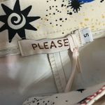 Please Printed Ankle Length Dress Pants(Size Small) Brown Photo 4