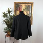 Kasper Women Jacket 18W Striped 3 Button Front Office Siren Preppy Formal Black Photo 3