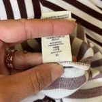 Jen's Pirate Booty Jen’s Pirate Booty Brown Stripe Button Down Shirt Photo 6