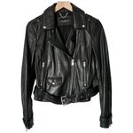 Marc New York Andrew Marc Black Genuine Leather Moto Jacket Size Small Photo 1