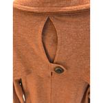 American Rag Women's L Double-Breasted Peplum Sweater Jacket Rust Orange Photo 8